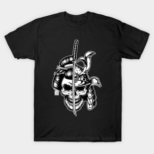 Samurai and Geisha Skull T-Shirt